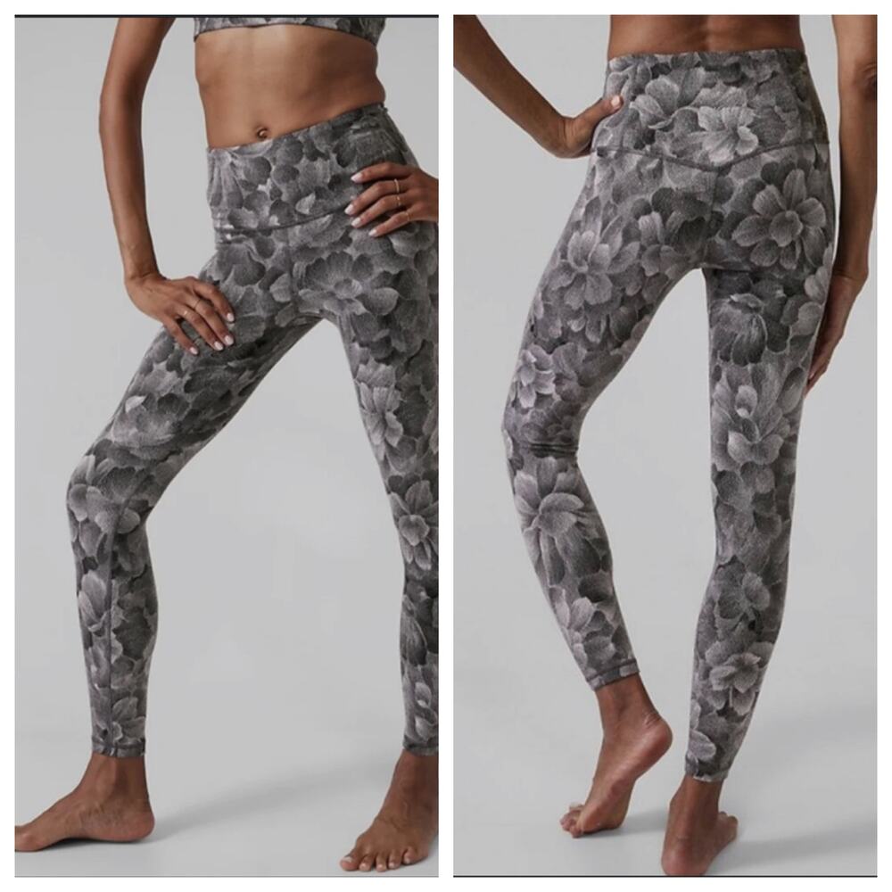 Athleta Elation Textured Tight Chakra Seasalt Floral Sz S